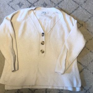 MADEWELL button front sweater